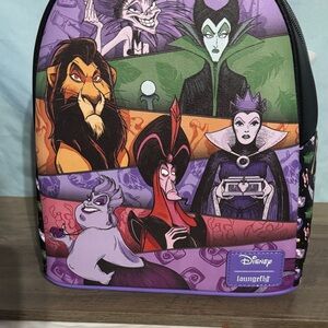 Loungefly Disney Villains Backpack - Purple and Green